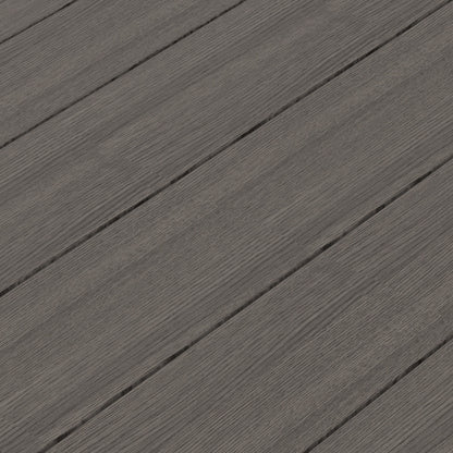 Outsunny 70cm PE Rattan Outdoor Dining Table, Patio Table with Wood-plastic Composite Top for Balcony, Garden, Grey