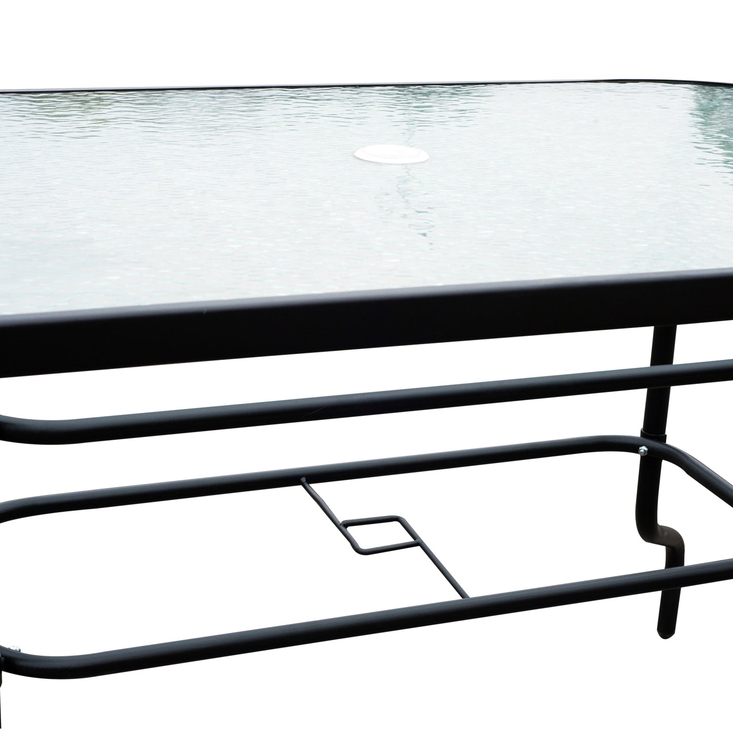 Outsunny 8 Piece Dining Set W/Umbrella, Textilene-Beige