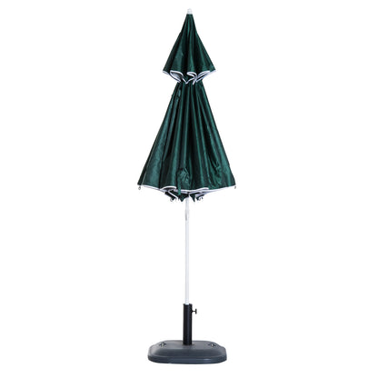 Outsunny All-Weather Beach Umbrella Shelteneer-Green
