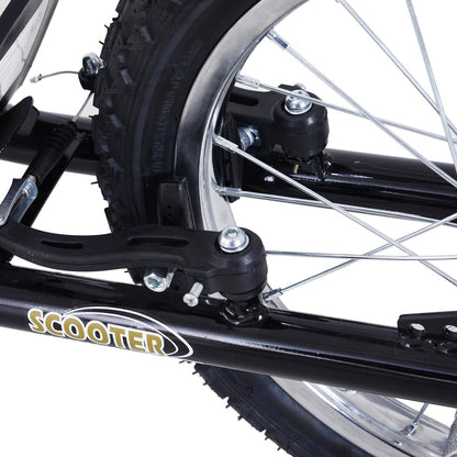 Pneumatic 16" Tyres Scooter-Black