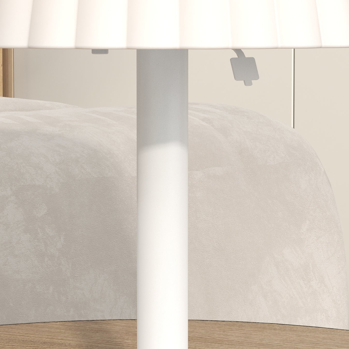 Outsunny Outdoor Solar Table Lamp, Cordless LED Desk Lamp with Rechargeable Battery, Dimming Brightness, USB, Auto On/Off