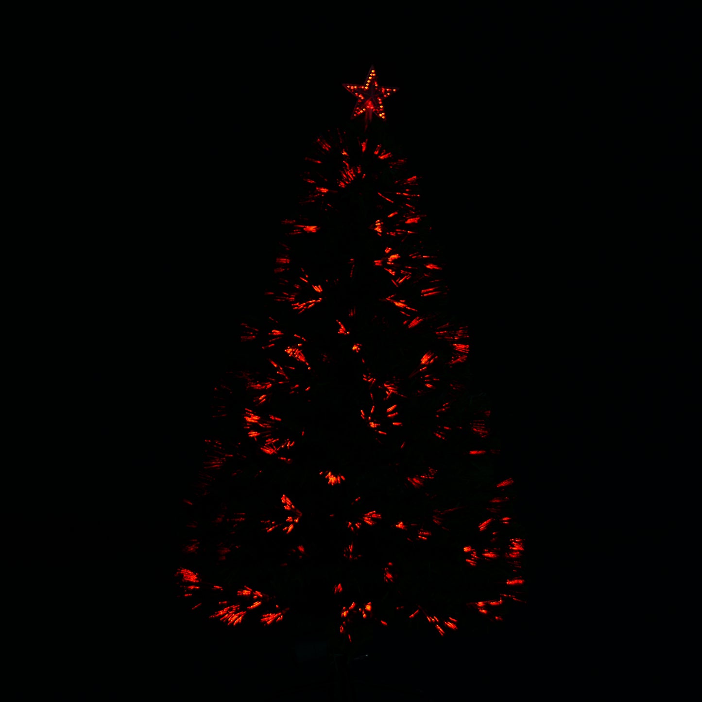 Prelit Christmas Tree Artificial Tree, Metal Base, Pre-Lit, 1.2m