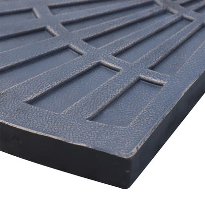 Outsunny 2 PieceFlabelliform Parasol Base Resin Umbrella Stand Weights for Cantilever Parasol with Handles, Bronze