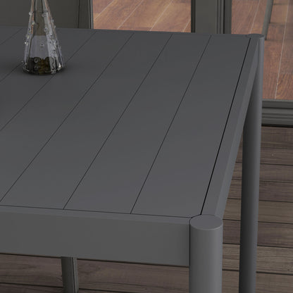 Outsunny Six-Seater Aluminium Outdoor Table
