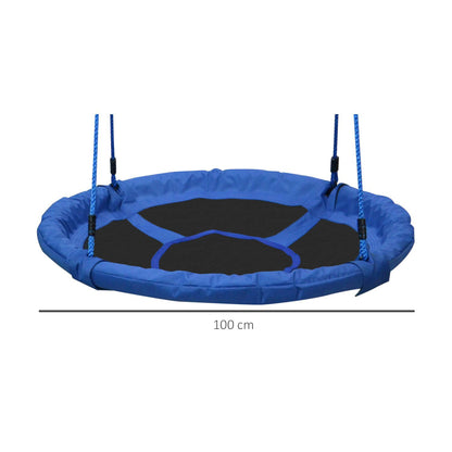 Kids Round Tree Swing 100cm-Blue
