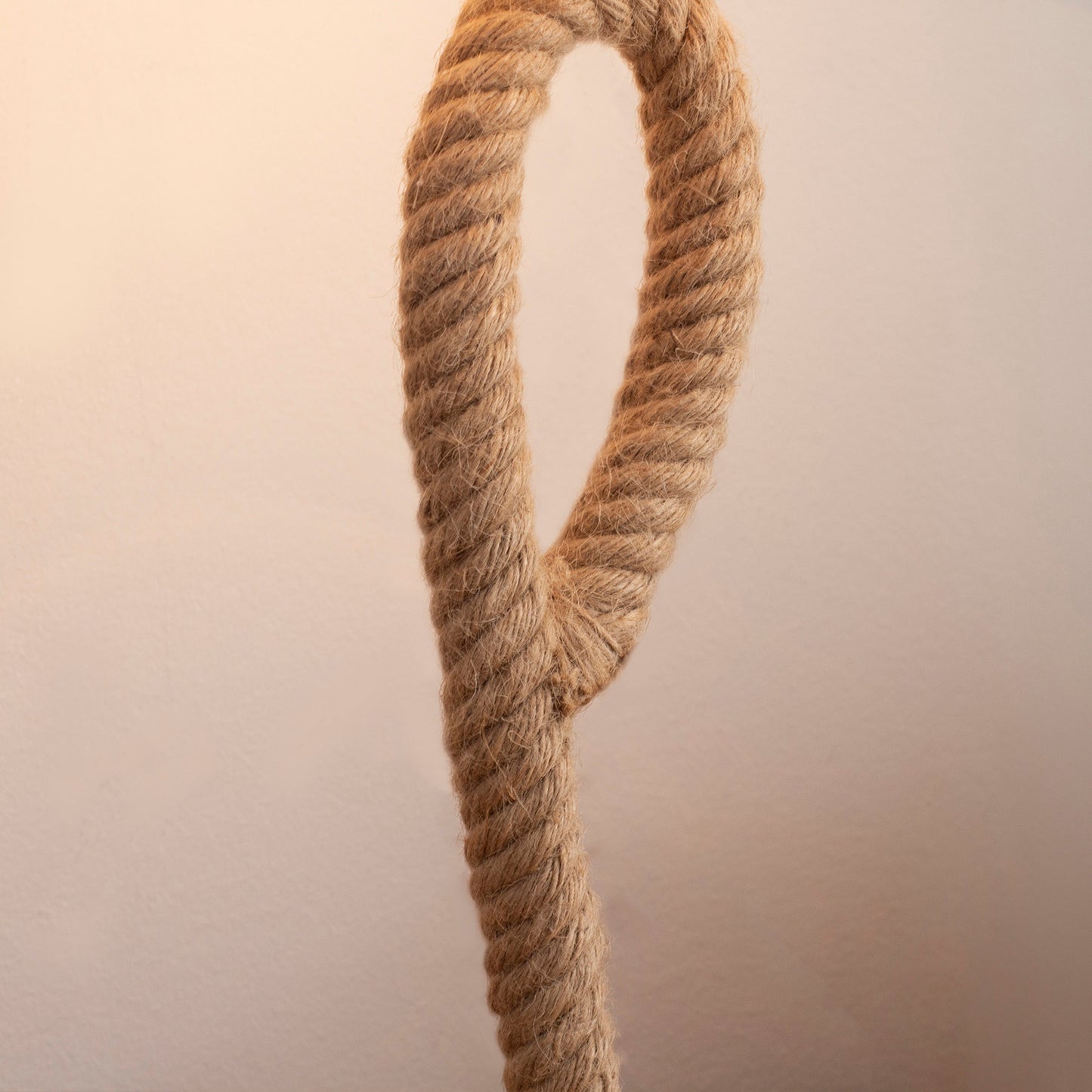 Farmhouse Table Lamp with Rope Base for E27 LED Halogen Bulb, Desk Fabric Light, Bedroom, Living room, Study