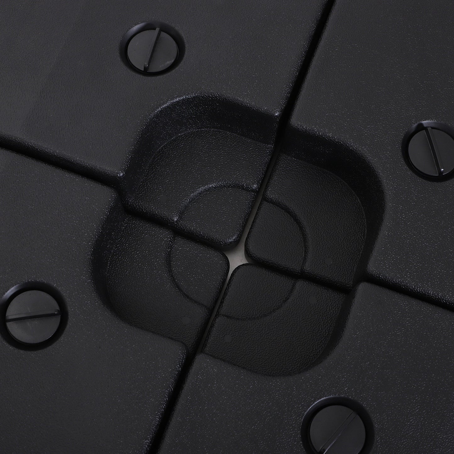 Outsunny 4 Pieces Portable Sand or Water Fillable Parasol Base Cross Stand Weights Square Holder Cantilever Garden (Pole&Cross Stand NOT INCLUDED)