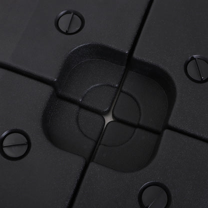 Outsunny 4 Pieces Portable Sand or Water Fillable Parasol Base Cross Stand Weights Square Holder Cantilever Garden (Pole&Cross Stand NOT INCLUDED)