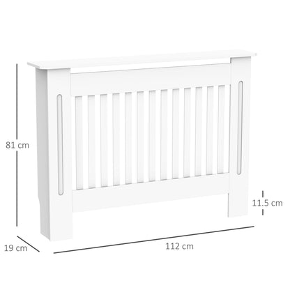 Minimalist Contemporary Radiator Covers MDF Radiator Cover 112x81x19cm White