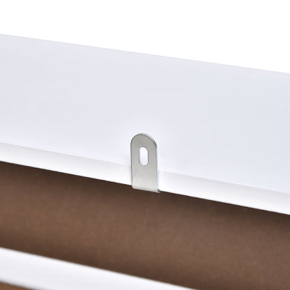 152L x 19W x 81H cm MDF Radiator Cover-White