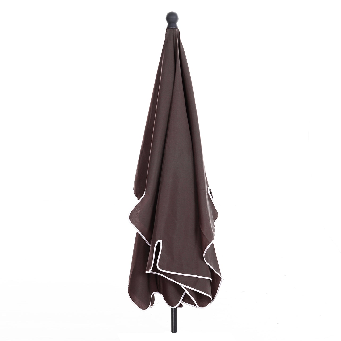 Outsunny Aluminium Umbrella Parasol Sun Screen Shade - Brown