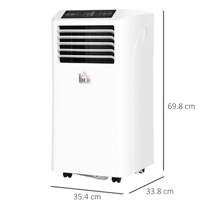 Mobile Air Conditioner with Remote Control, Timer, Cooling Dehumidifying Ventilating, LED Display White - 1080W