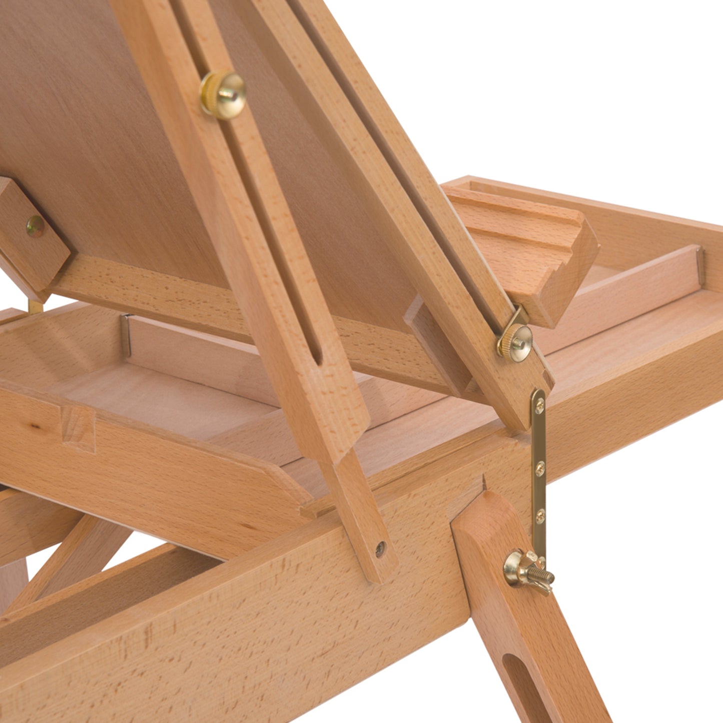 Wooden Art Easel Tripod Sketch Artist Painters Craft Portable Folding Drawing Board Lightweight - Natural Wood