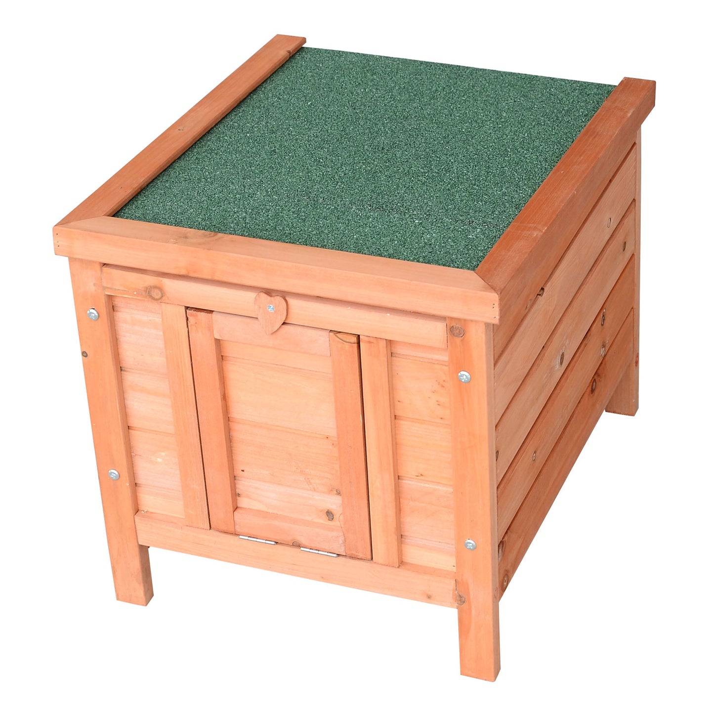 PawHut 20" Wooden Rabbit Hutch-Fir Wood