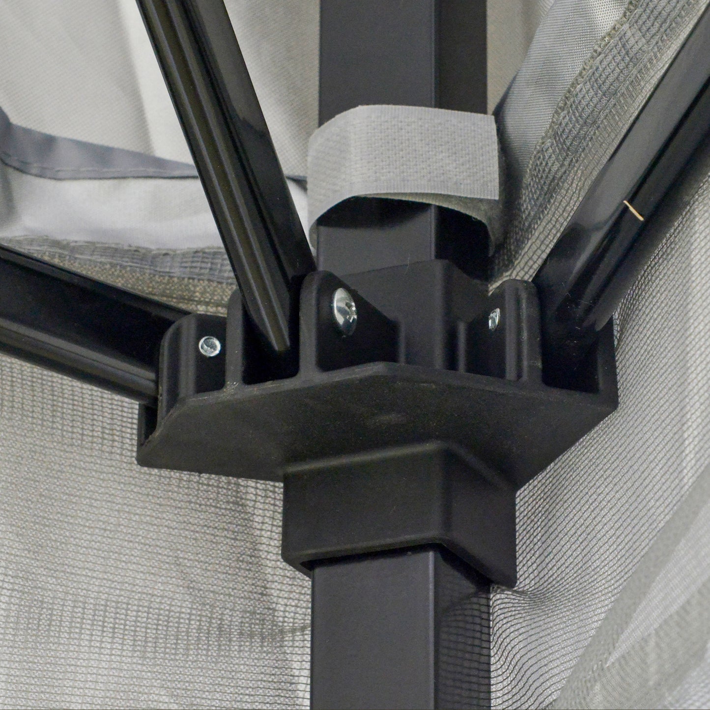 Outsunny Foldable Pop-up Party Tent Instant Canopy Sun Shade Gazebo Shelter Steel Frame Oxford w/ Roller Bag, 3.6 x 3.6 x 2.9(m)