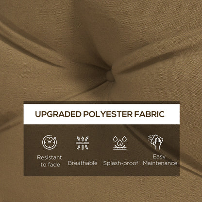 Outsunny 4-Piece Pallet Seat Cushions Back Pillows Replacement, Patio Chair Cushions Set for Indoor Outdoor, Beige