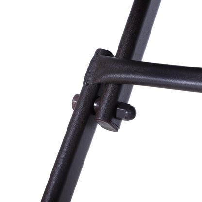 Outsunny PE Rattan Garden Furniture 2 Seater Patio Rattan Bistro Set Folding for 2 Outdoor Square Table and Chair Set (Brown)