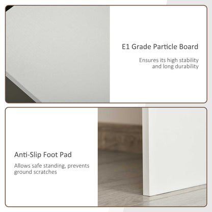 L-Shaped corner computer desk Table Study Table PC Workstation with Storage Shelf Drawer Home Office white