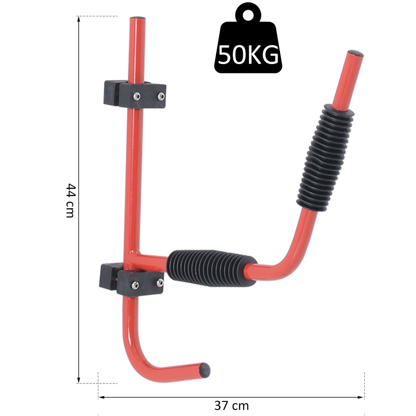 Canoe / Kayak Aluminium Wall Mount Hangers-Red