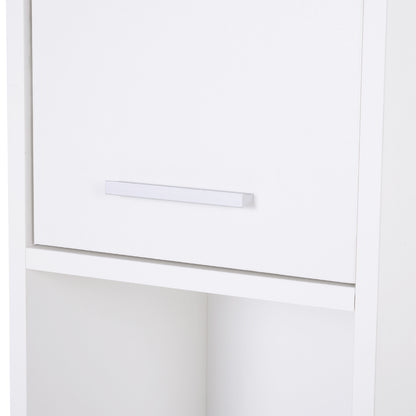 Particle Board Tall Freestanding Bathroom Storage Cabinet White