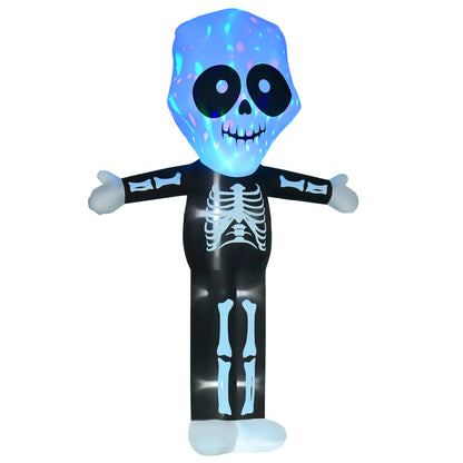 3m Halloween Inflatable Skeleton Ghost Decoration, LED Lighted for Home Indoor Outdoor