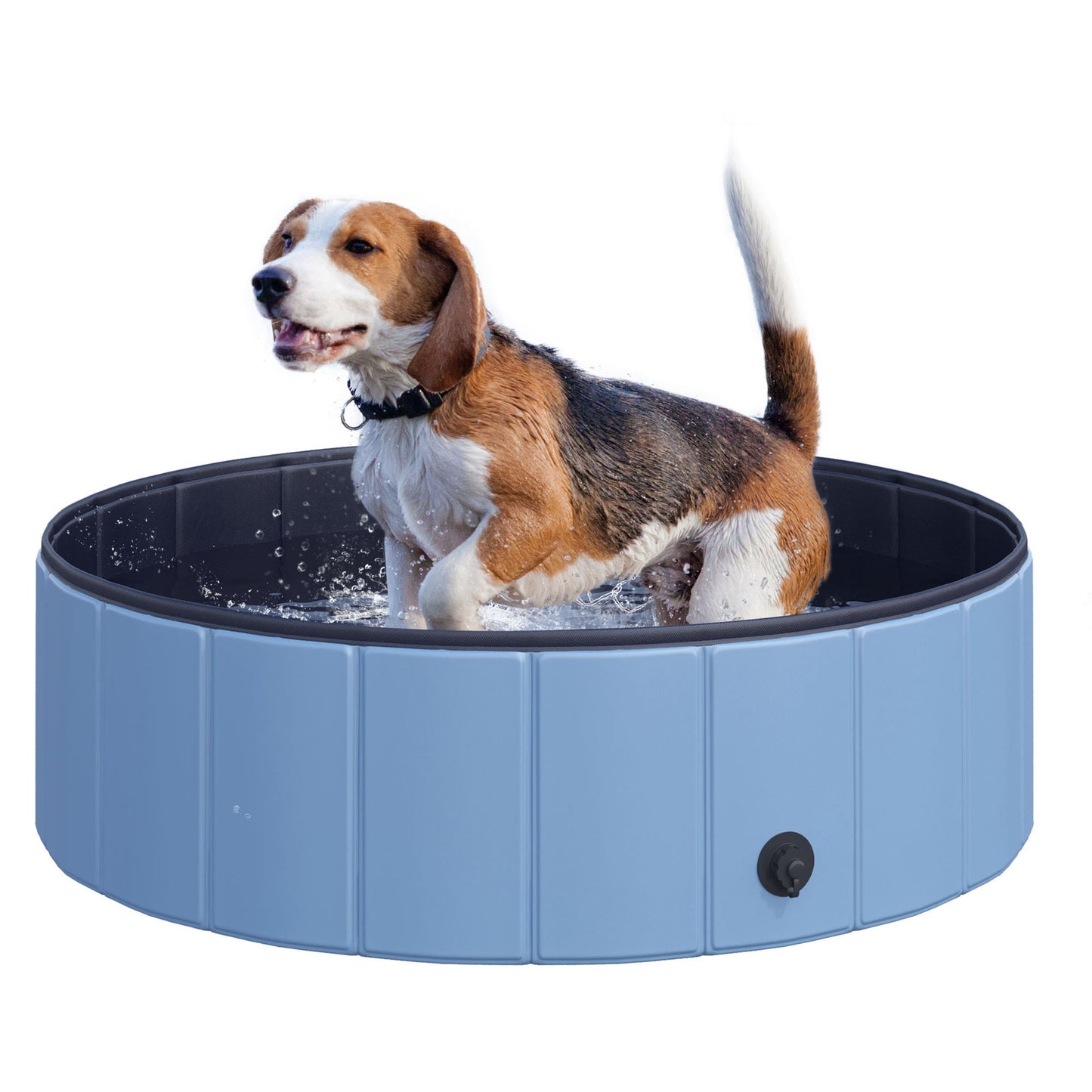 Pawhut Φ100x30H cm Pet Swimming Pool-Blue