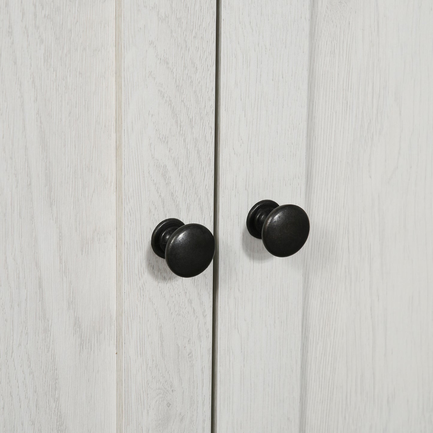 Kleankin Bathroom Floor Cabinet, Freestanding Storage Cupboard with Drawer, Double Door Cabinet and Adjustable Shelf, White