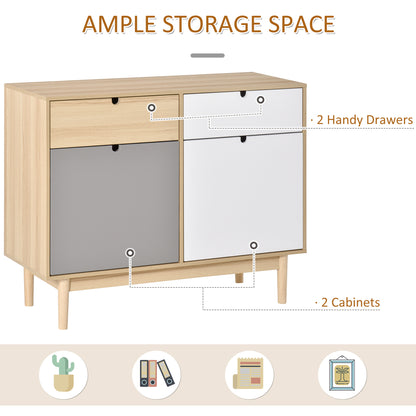 Sideboard Storage Cabinet Kitchen Cupboard with Drawers for Bedroom, Living Room, Entryway