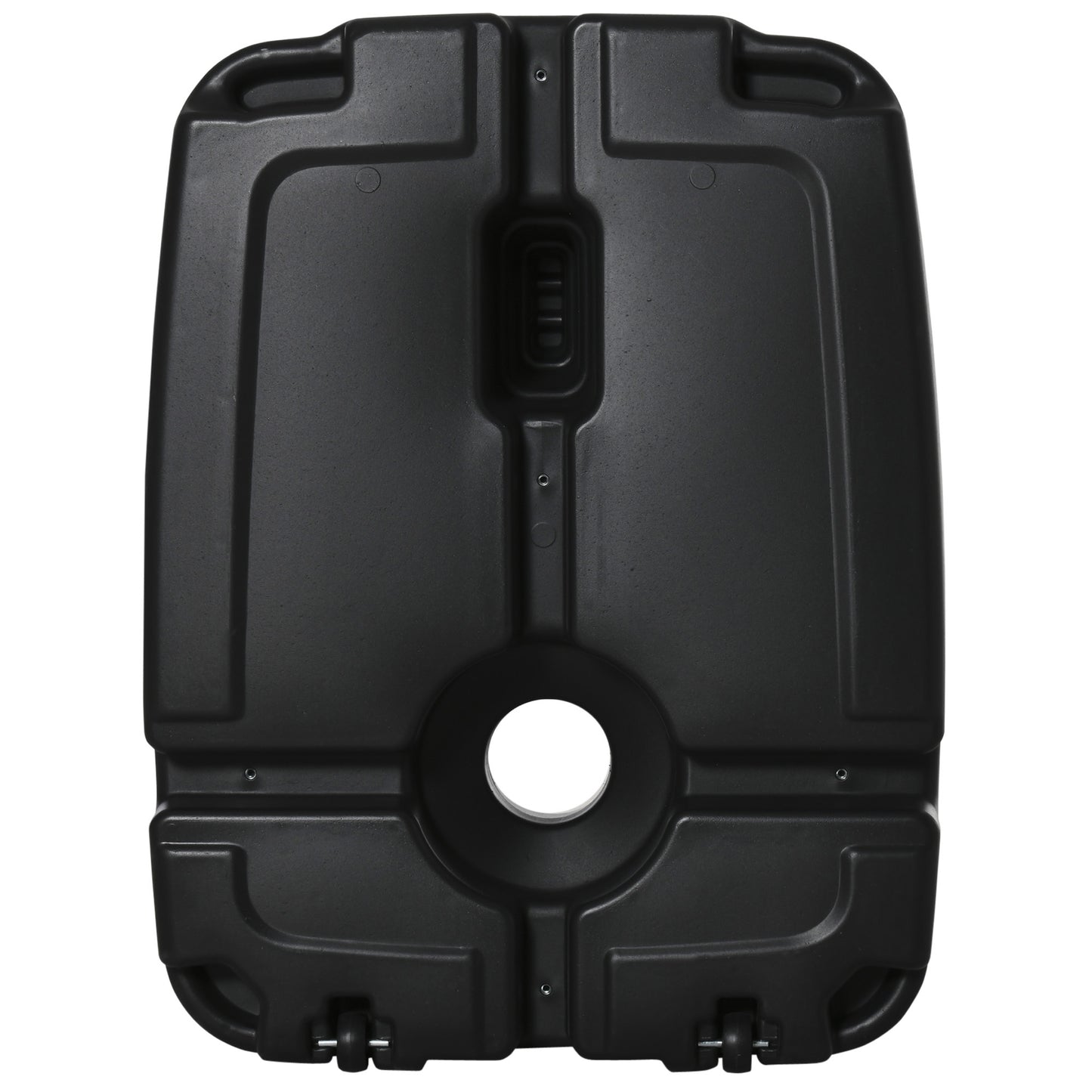 Outsunny 7.5kg Square Parasol Base Portable Umbrella Stand Weights for Cantilever Banana Parasol with Wheels, Water and Sand Filled, Up to 100kg