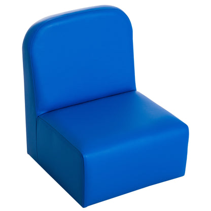 Kids Mini Sofa 3 in 1 Table Chair Set Children Armchair Seat Relax Game Playroom Seater Girl Boys Blue