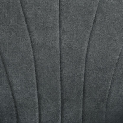 Retro Vintage Style Upholstered Accent Chair with High Back, Rolled Arms and Wood Legs, Soft Thick Padded Armchair, Grey