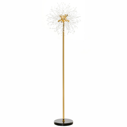 Modern Floor Lamp, Tall Standing Lamp with Dandelion-like Lampshade for Living Room