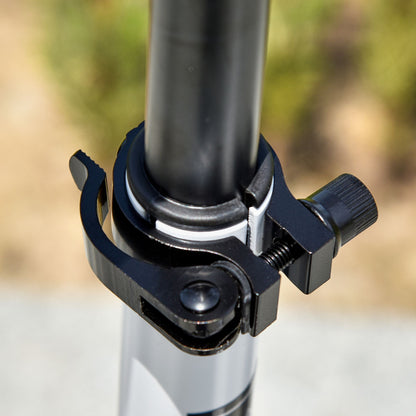 Folding Kick Scooter 2 Big Wheels Teens Adult  14+ Adjustable Ride On White / Black