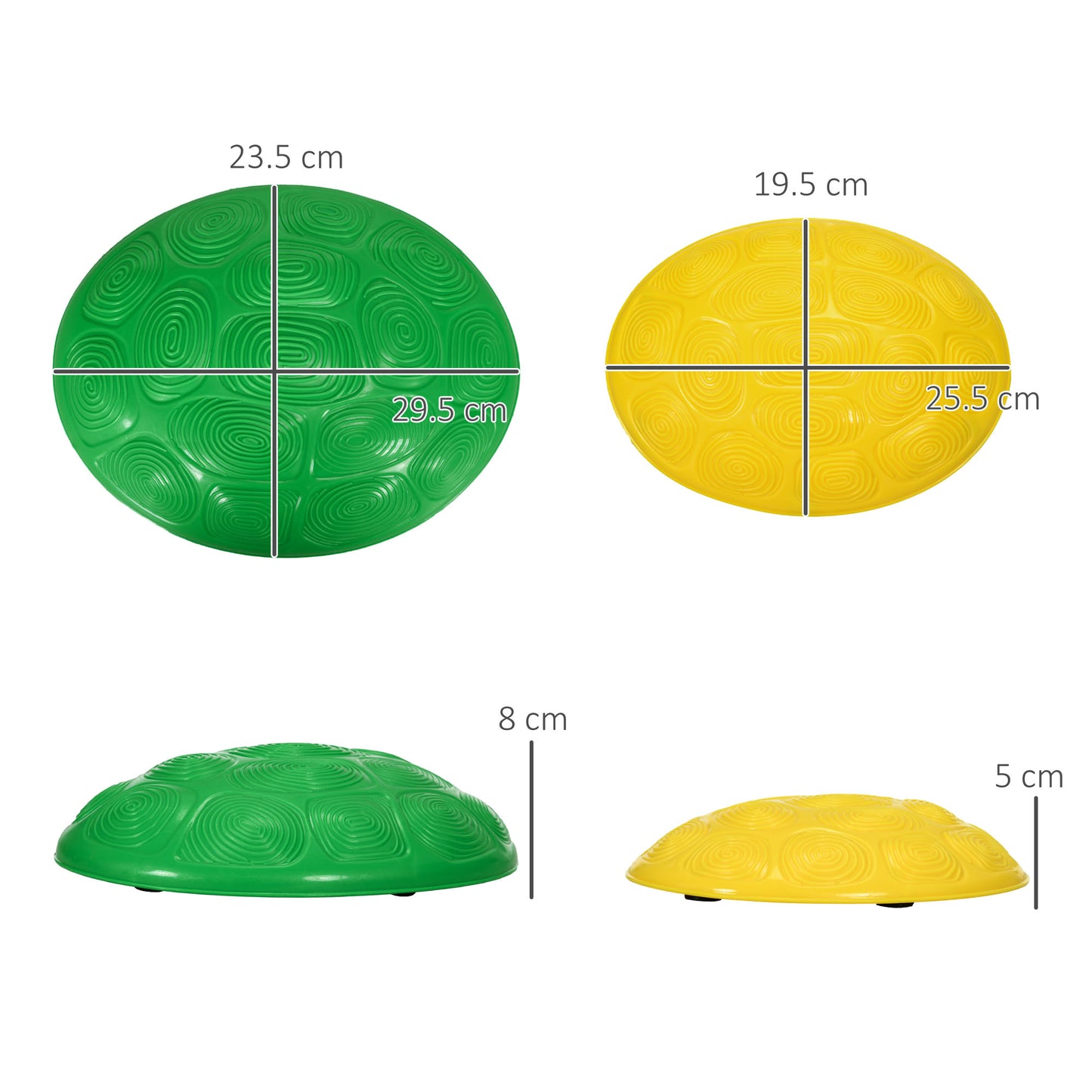 ZONEKIZ 8 Piece Kids Stepping Stones with Non-Slip Mats, Balance River Stones Indoor Outdoor Sensory Toys for 3-8 Years Old