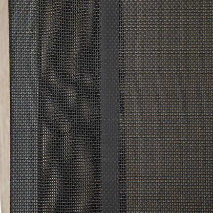 PawHut Elevated Pet Bed Cooling Raised Cot-Style Bed for Large Medium Sized Dogs with Non-slip Pads Breathable Mesh Fabric, 110 x 75 x 20 cm - Black