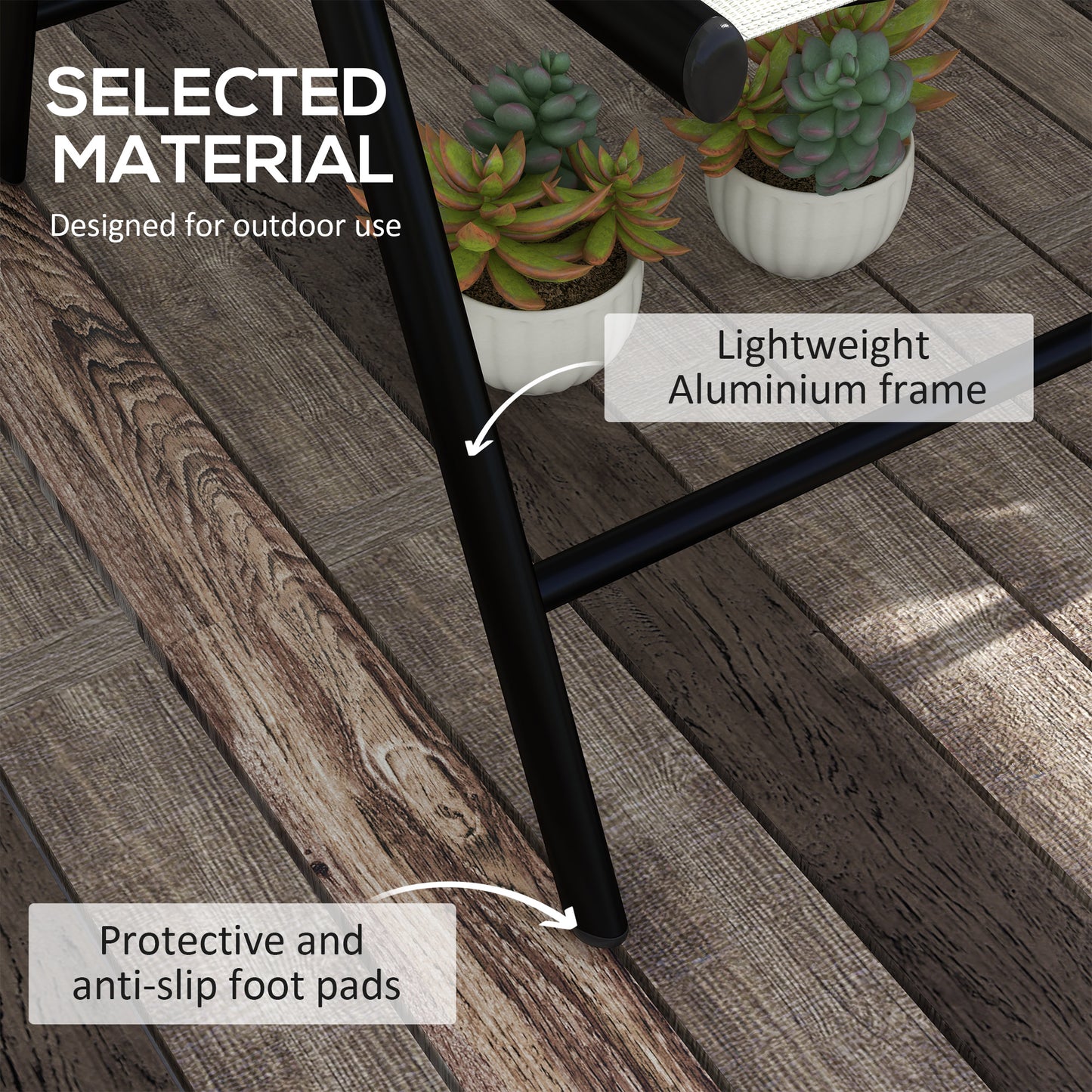 Set of 2 Patio Folding Chairs W/ Adjustable Back, Aluminium Dining Chairs with Breathable Mesh Fabric Padded Seat and Backrest, Headrest