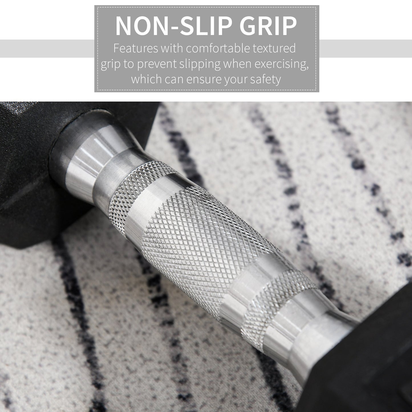 Rubber Hex Dumbbells, Sports Hex Weights Sets, Home Gym Fitness, Hexagonal Dumbbells Kit Weight Lifting Exercise (2 x 8kg)