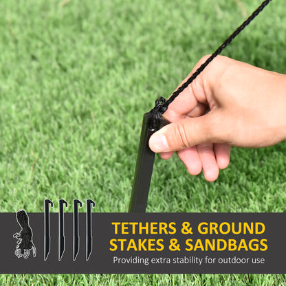 7ft Christmas Inflatable Santa Claus from Chimney, Blow-Up Outdoor LED Garden Display for Lawn, Party