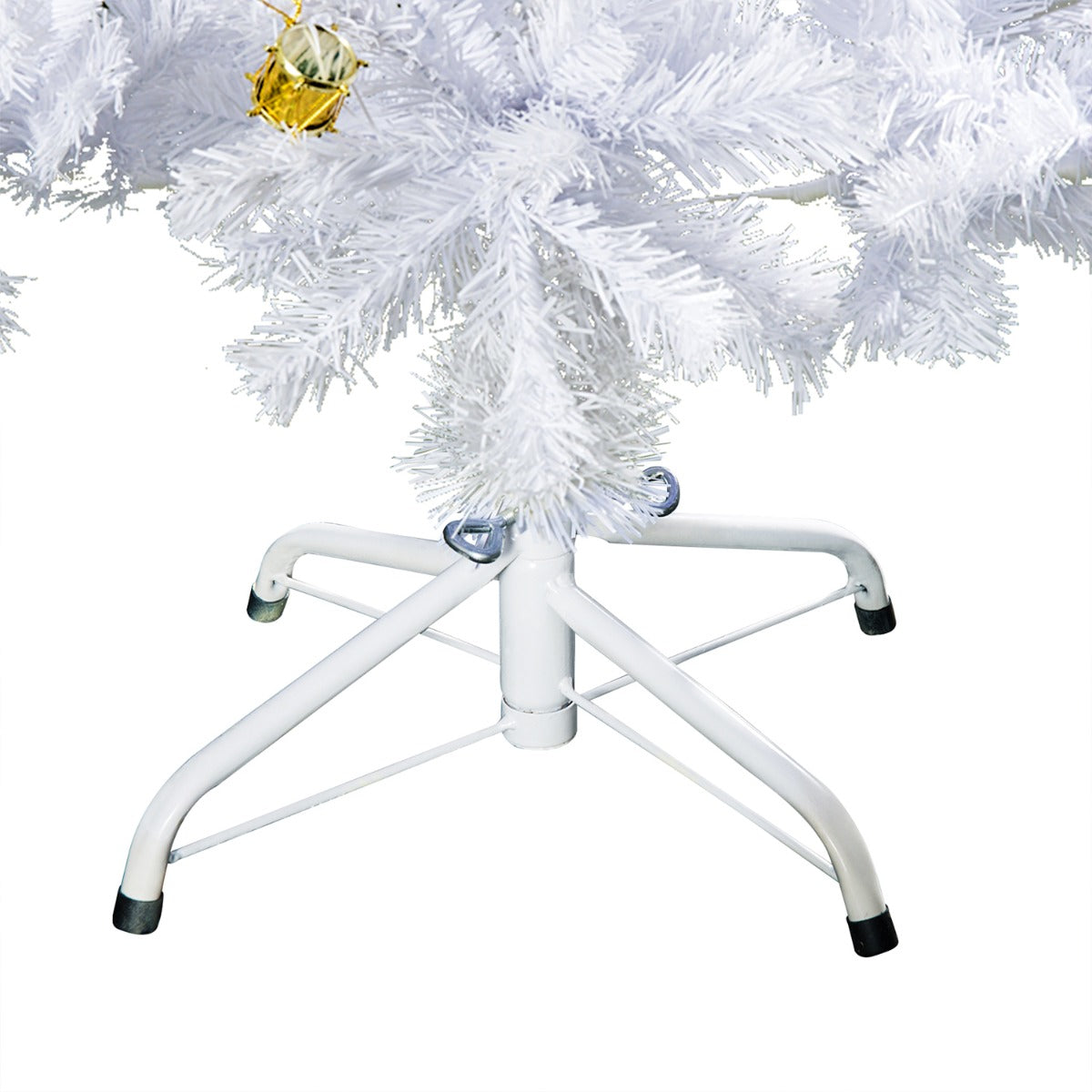 6ft Snow Artificial Christmas Tree With Metal Stand Decorations Home Seasonal Elegant Faux