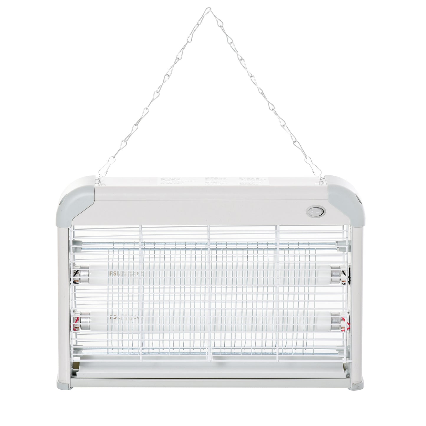 Outsunny Free Standing Wall Hanging 20W Electric Fly Mosquito Killer Electric Fly Zapper, Bug Zapper, Insect Killer