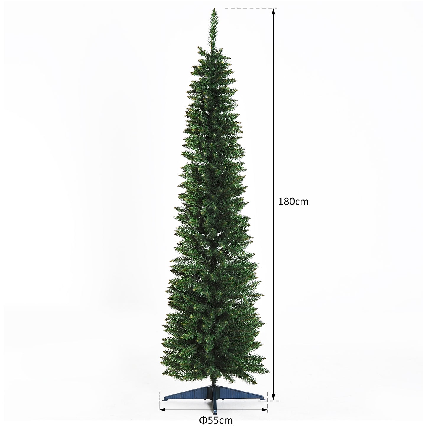 Artificial Christmas Tree Pine Tree W/Plastic Stand-Green 1.8M