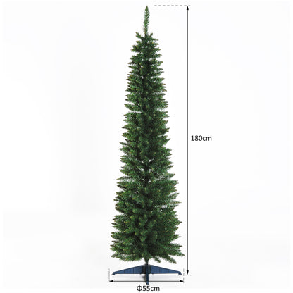 Artificial Christmas Tree Pine Tree W/Plastic Stand-Green 1.8M