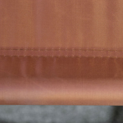 Outsunny 2-Seat Kids Canopy Swing, Children Outdoor Patio Lounge Chair, for Garden Porch, with Adjustable Awning, Seat Belt, Monkey Pattern, Coffee