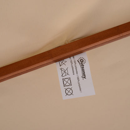 Outsunny Outdoor Sunshade Umbrella Beige