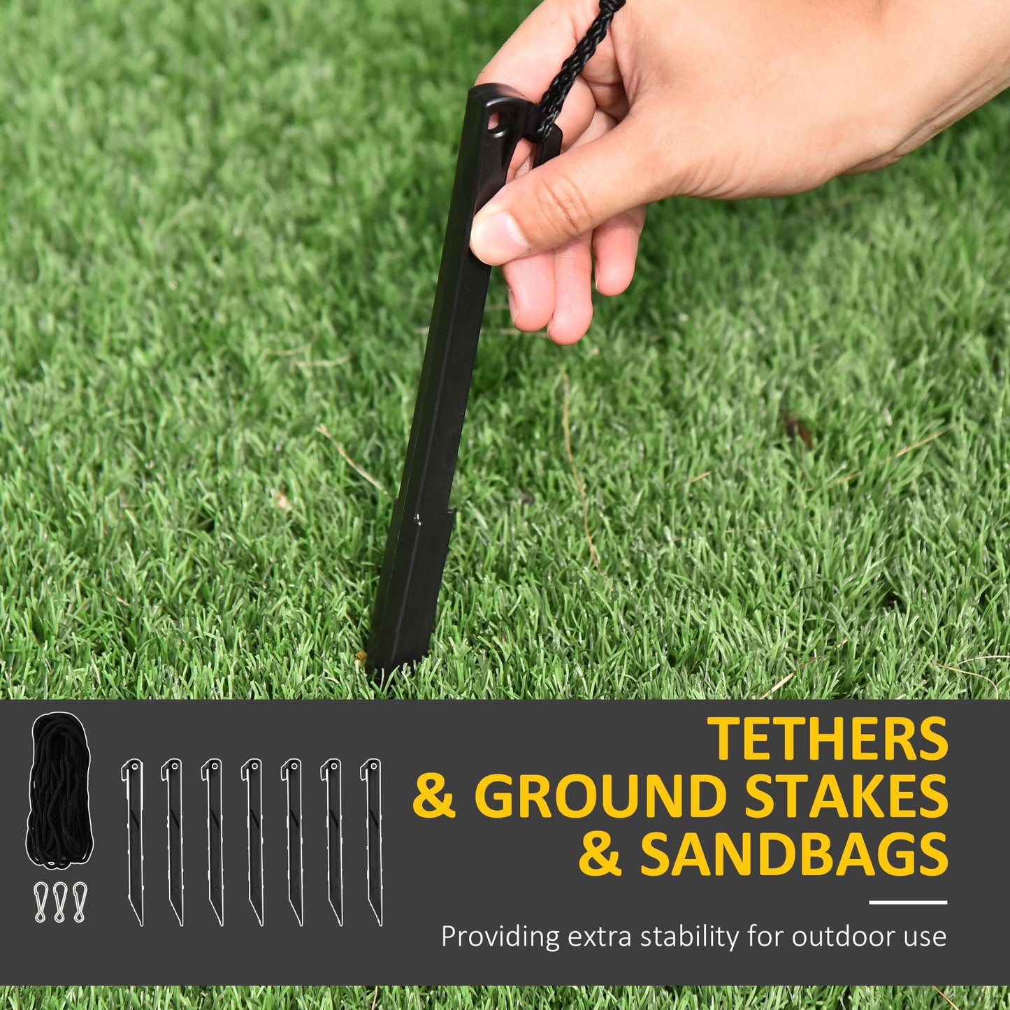 3m Halloween Inflatable Skeleton Ghost Decoration, LED Lighted for Home Indoor Outdoor