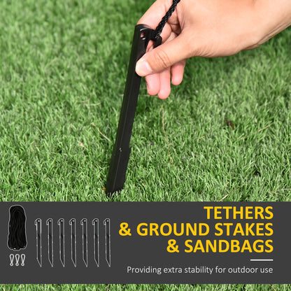 3m Halloween Inflatable Skeleton Ghost Decoration, LED Lighted for Home Indoor Outdoor