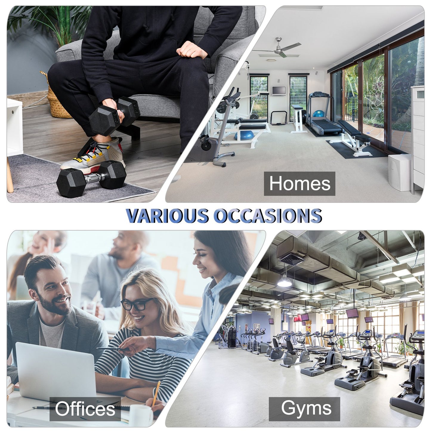 Rubber Hex Dumbbells, Sports Hex Weights Sets, Home Gym Fitness, Hexagonal Dumbbells Kit Weight Lifting Exercise (2 x 8kg)