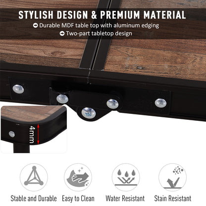 Outsunny 3ft Height Adjustable MDF Folding Foldable Camping Table