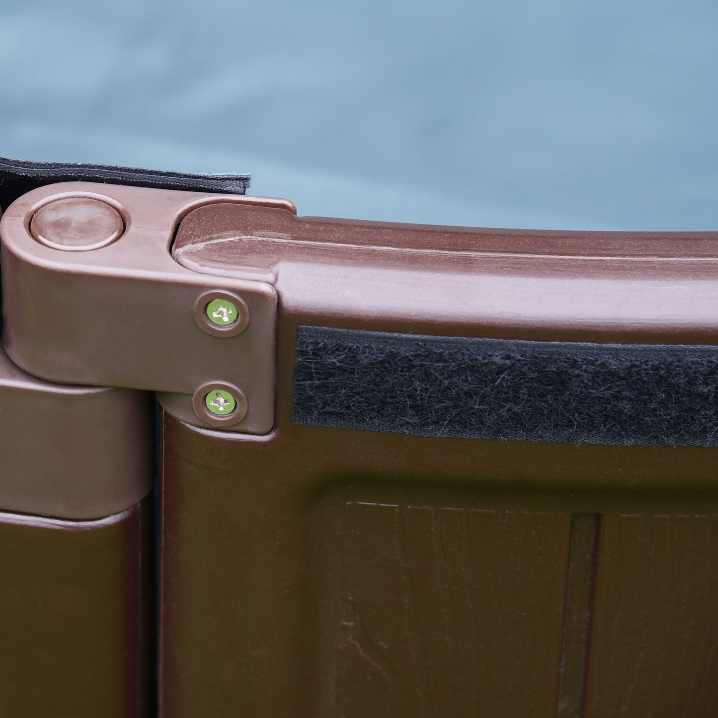 Outsunny Kids Outdoor Round Sandbox w/ Waterproof Oxford Canopy Bottom Fabric Liner Children Playset for 3-12 years old Backyard Brown