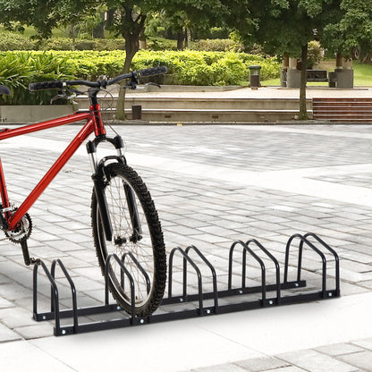 Bike Parking Rack, 130Lx33Wx27H cm, Steel-Black